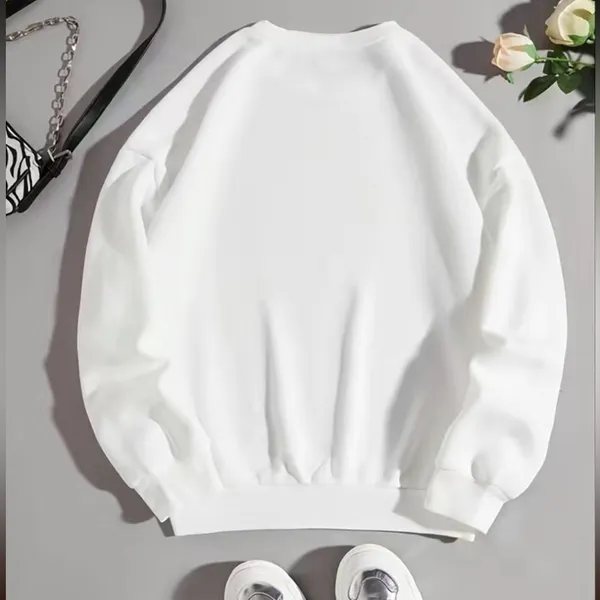 Smiley face Graphic Pullover sweatshirt New - Image 2