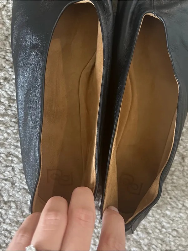 New Reformation Blaine Flat Black Leather Size 8 - Image 5