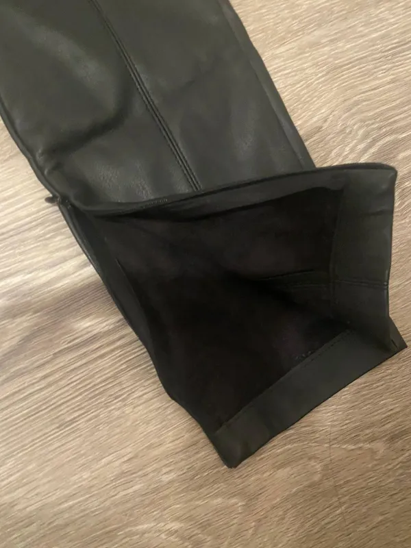 High Waisted Faux Leather Pants - Image 6