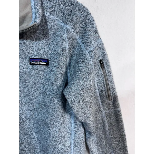 Patagonia Women's M Blue Better Sweater Quarter Zip Pullover Fleece - Image 2