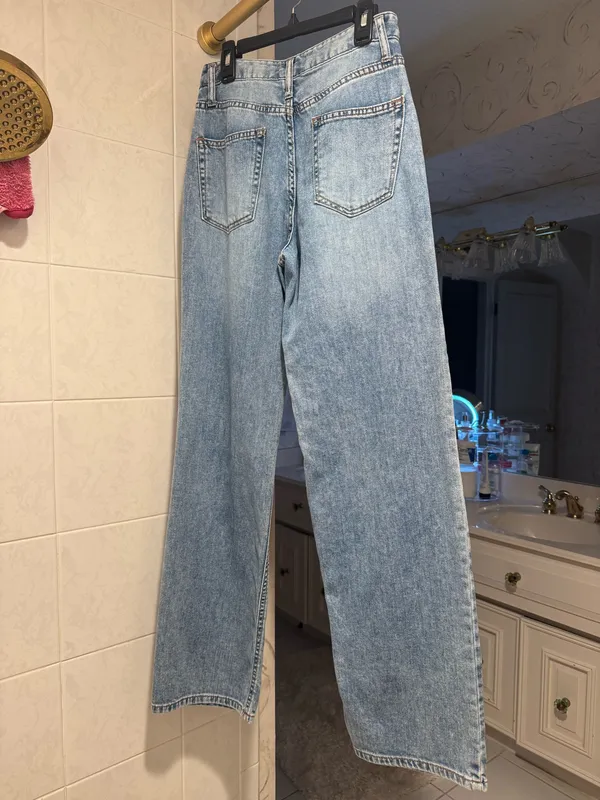 OAT New York Cloud Luxe Denim Straight Leg Jeans - Image 4