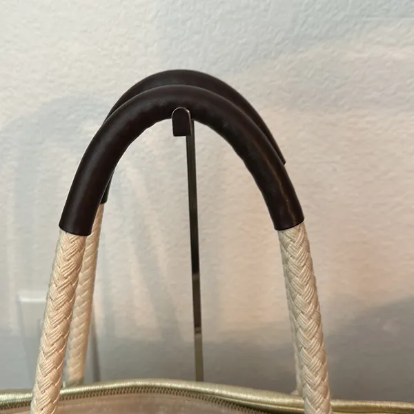 Kate Spade Boat Tie Gold Metallic Tote - Image 6