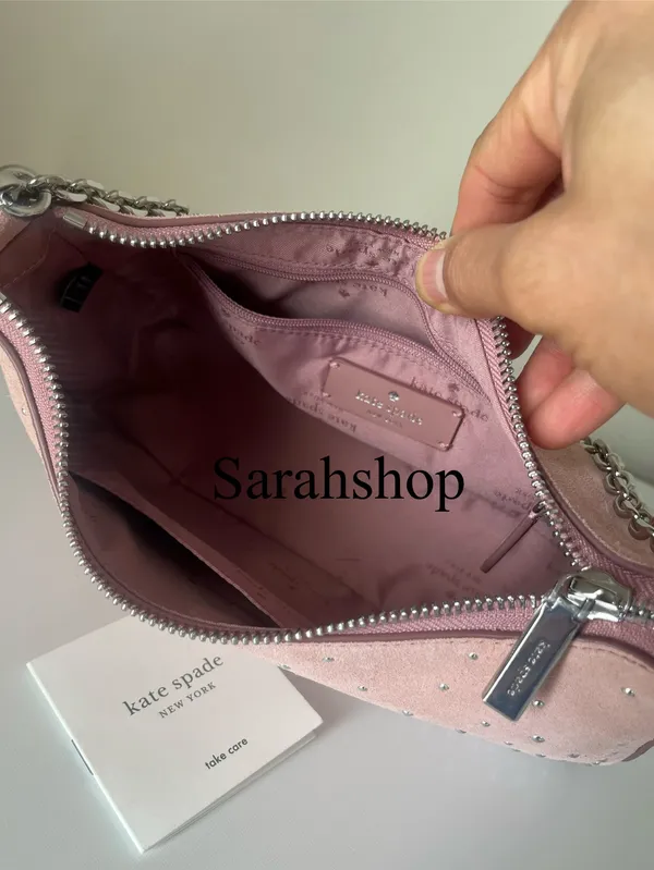 Kate Spade Margot Studded Suede Shoulder Bag - Image 11
