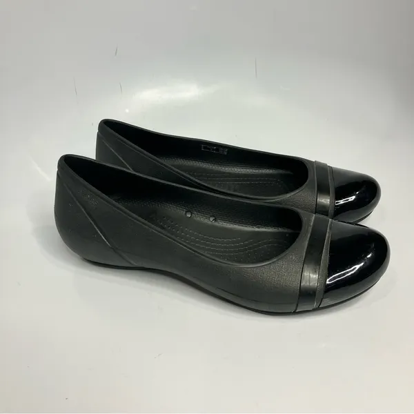 Crocs black ballet flats size 9‎ - Image 2
