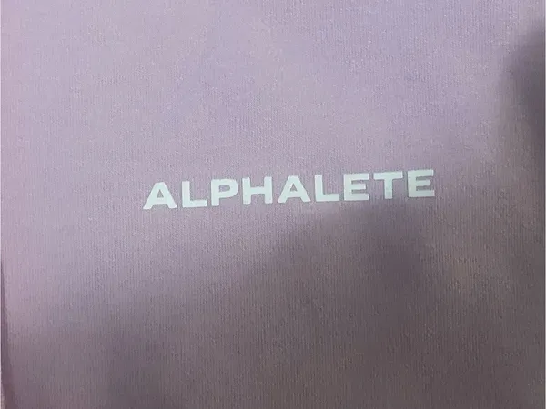 Alphalete Lilac Drawstring Athletic Shorts - Image 3