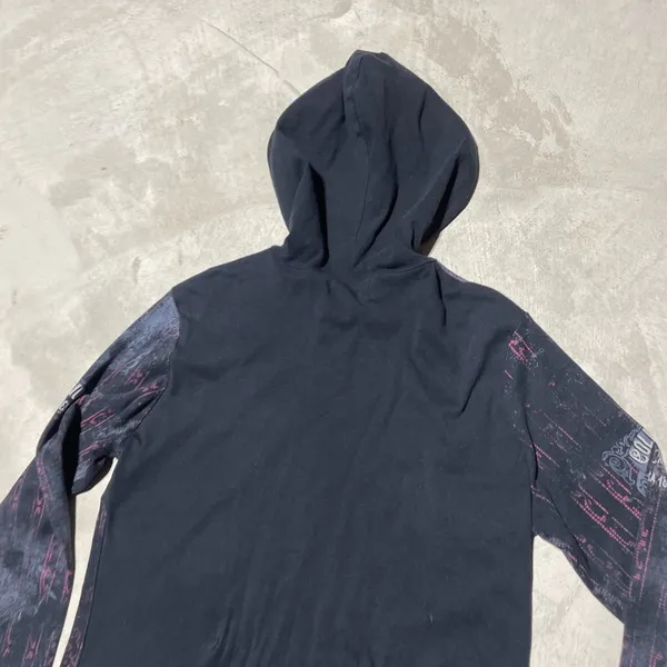 Women's Y2K Vanilla Sugar Grunge Style Full Zip Black Hoodie Size M Goth Emo - Image 9