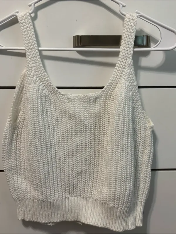 Rolla’s White Knit Tank Top - Image 4
