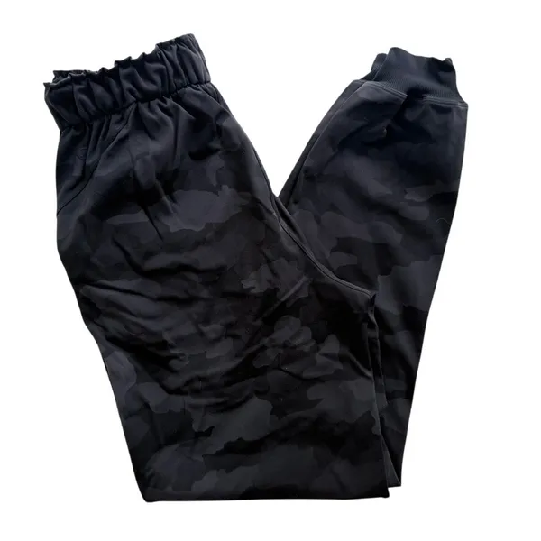 Lululemon Stretch High-Rise Jogger Camo Black Grey Size 4 Luxtreme Trouser Pant - Image 2