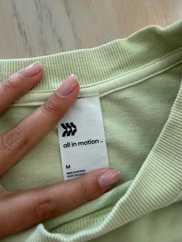 All In Motion Light Green Sweatshirt - Image 3