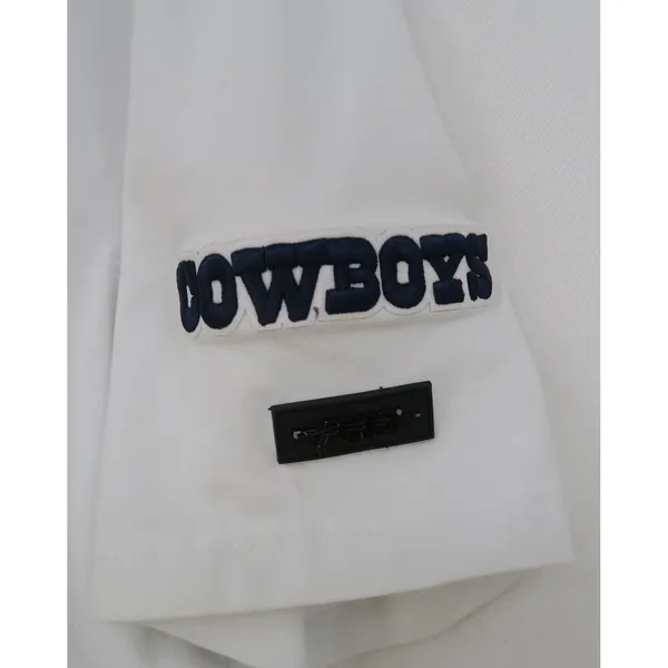Pro Line Dallas Cowboys Graphic T-Shirt White Womens Small 1960 NFC Patch Logo - Image 9