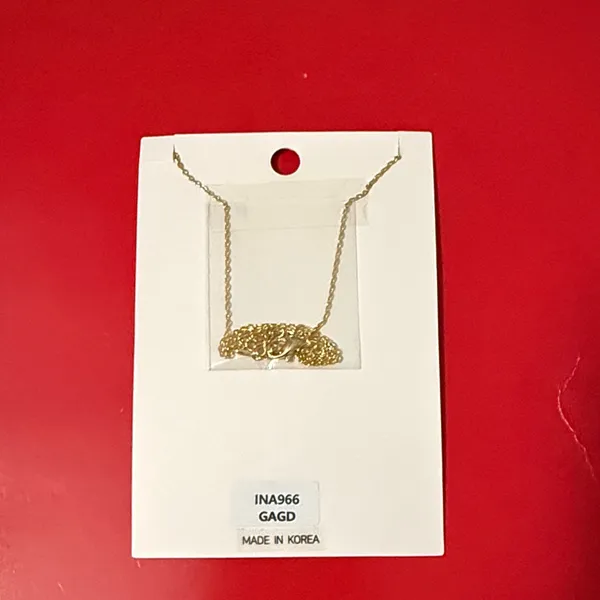 NWT Georgia Brass Necklace Gold - Image 2