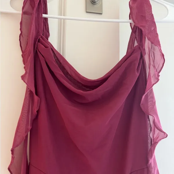 Cider NWT - Mesh Ruffle Hem Maxi Dress - Image 6