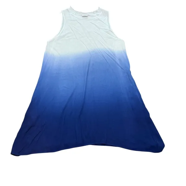 Jofit White Blue‎ Ombre Athletic Casual Sleeveless Tank Dress Large - Image 2