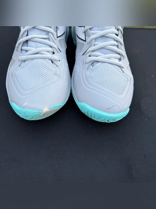 diadora B.Icon 2 AG All Ground Sneakers Athletic Silver Aruba Blue walk Sz 9.5 - Image 5