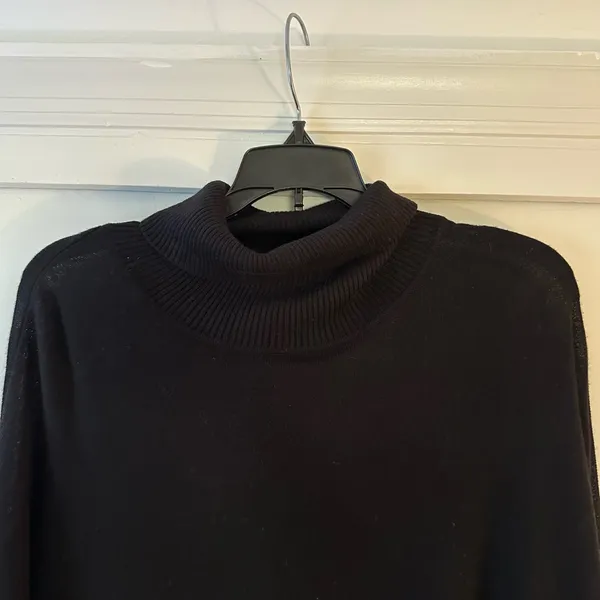 Calvin Klein Turtleneck Poncho Sweater - Image 3