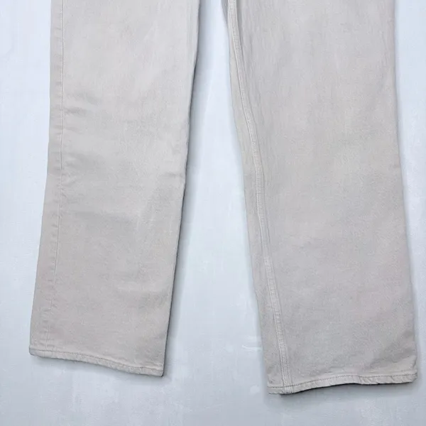 Abercrombie & Fitch Tan Curve Love Baggy Low Rise Jeans - Image 7