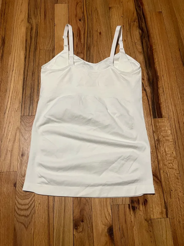 Large White/Cream Seamless Nursing Camisole - Like New - Image 3