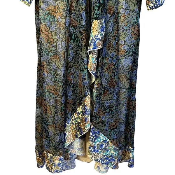Asos Womens Fairy Boho Maxi Dress Size 12 Hippie Festival Cottage Ditsy Floral - Image 6
