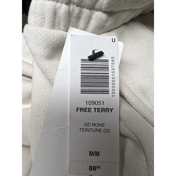 Aritzia Azure Skies Jogger Terry Sweatpants Bone‎ Women’s Size Medium - Image 9