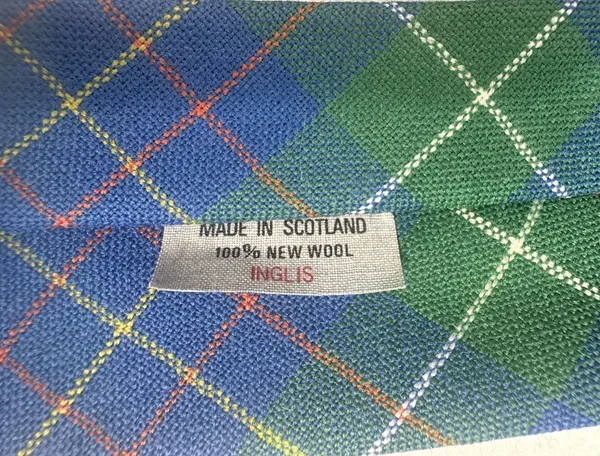 Inglis Scotland Mens Tie New Wool Tartan Green Plaid Necktie Vintage Cravats - Image 4