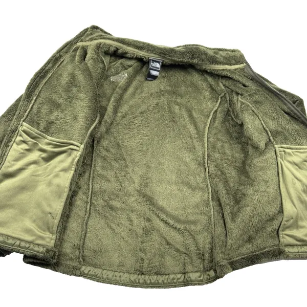 North Face Women's Osito Coat Jacket High Pile Teddy‎ Fleece Size Large Green - Image 8