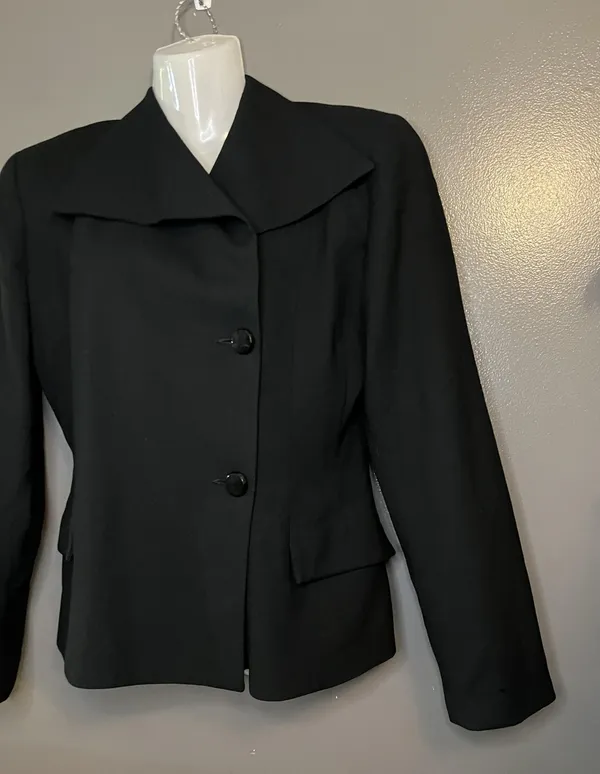 Ann Taylor Blazer Womens 6 Wool Formal Career Jacket Made in USA Classic Pockets - Image 3