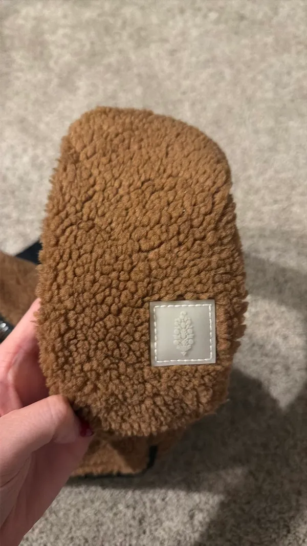 Free People Movement Sherpa Overachiever Sling Bag Cocoa Teddy - Image 5