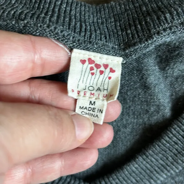 I Joah premium oversized poncho Gray Size M - Image 3