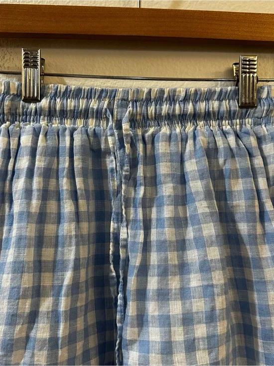 Frankies Bikinis Lou High Waist Gingham‎ Shorts in Bluebell Size XS - Image 6