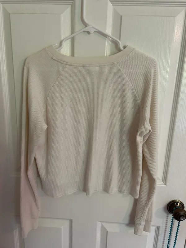 Gap Knit Top Waffle White - Image 3