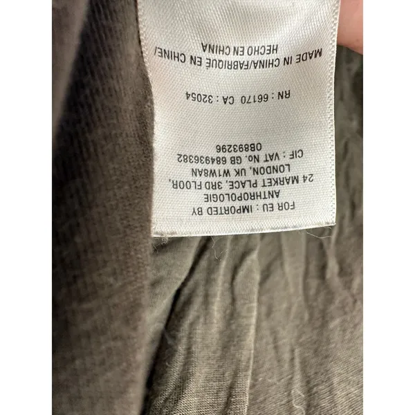 Anthropologie Moulinette Soeurs Alisande Jumpsuit Olive Green Sleeveless Large L - Image 8