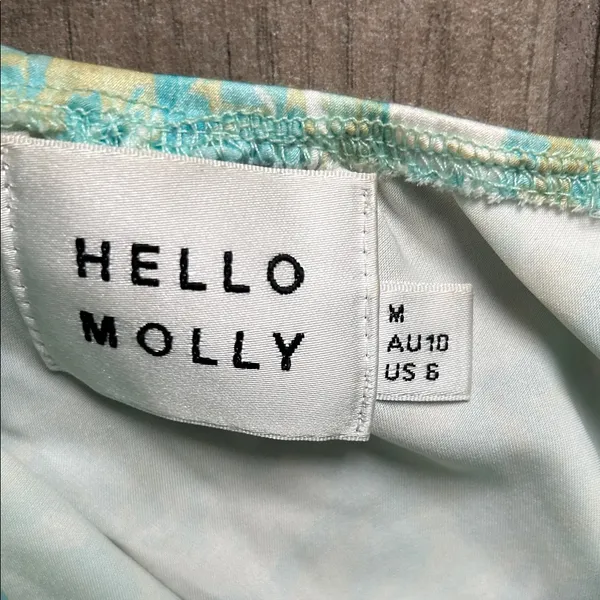 Hello Molly Aqua and Yellow Dress - Image 2