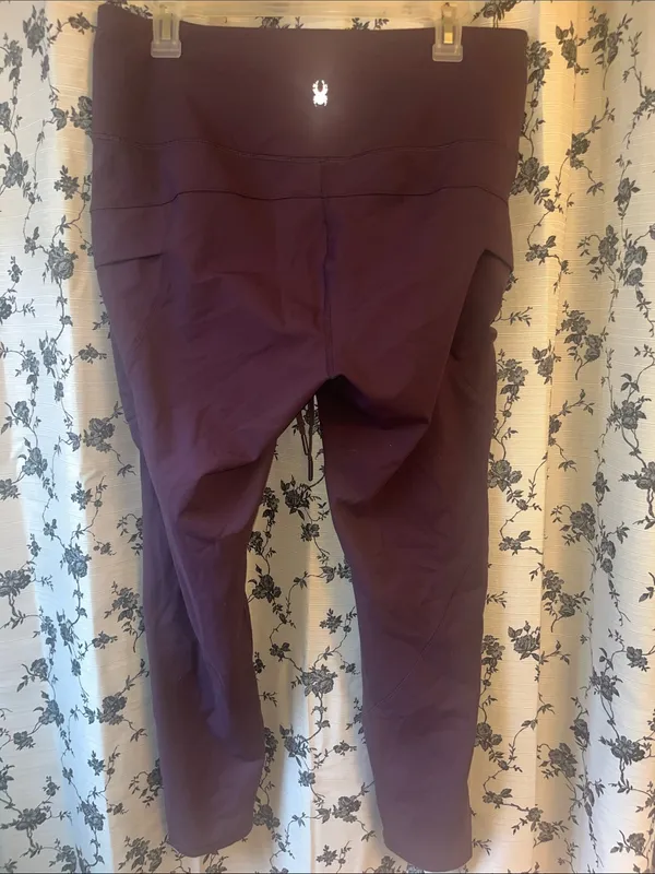 Spyder Active Sport Women's Purple High Waisted Stretch Cargo Leggings - Image 6