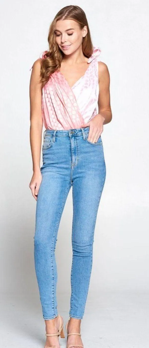 Pink Polka Dot Bodysuit  - Image 5
