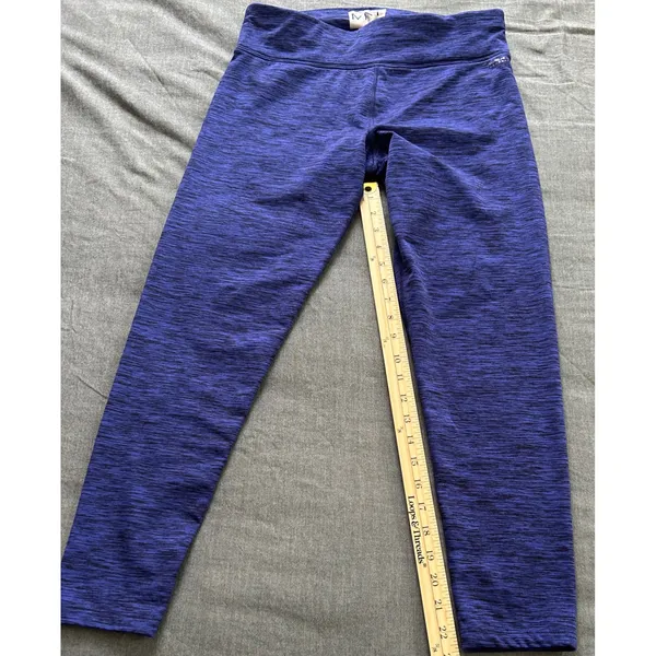 Marc New York Performance Purple Space Dye Leggings Womens Medium Athleisure - Image 7
