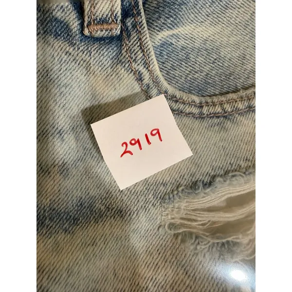 American Eagle Curvy Mom Shorts Womens 6 Light Wash Distressed‎ Super High Rise - Image 8