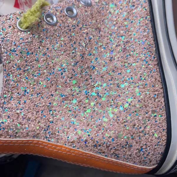 Converse X J.W. Anderson Glitter Hightop Shoes - Image 13