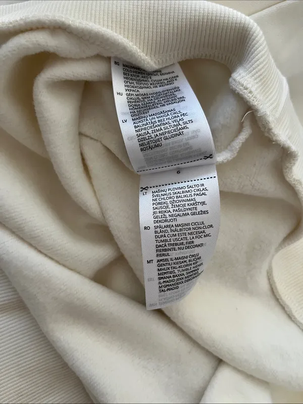 Brixton Cream Pullover with Tan Label Red Size M - Image 10