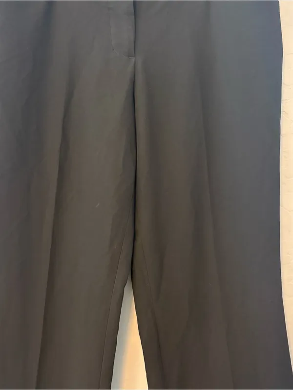 Express editor black wide leg dress pants size 6 - Image 5