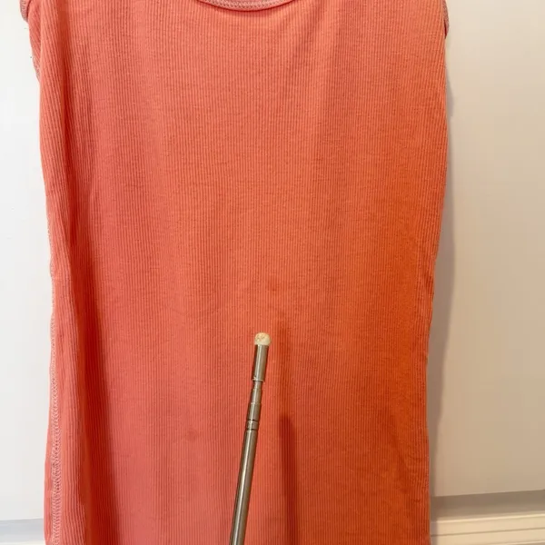 American Eagle Y2K Pink Ribbed Tank Top Small Bella Swan Elena‎ Gilbert Logo - Image 5
