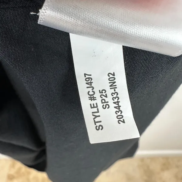 J.Crew Drop Waist Mixy Dress Midi Cotton A Line Retro Minimalist Black Large NWT - Image 10