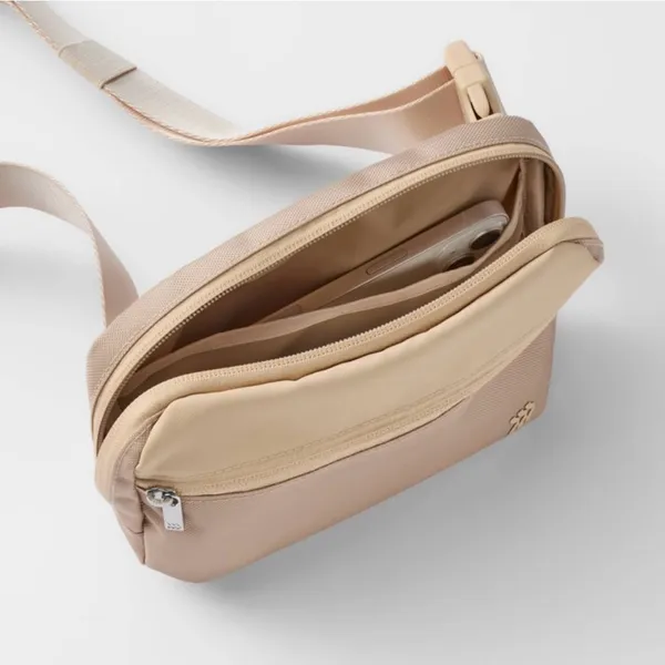 All‎ In Motion Cream Belt Fanny Pack Adjustable Strap - Image 6
