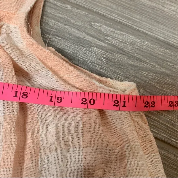 Free People Hey There Sunrise Tank Top gingham plaid check‎ pink white sz S - Image 8