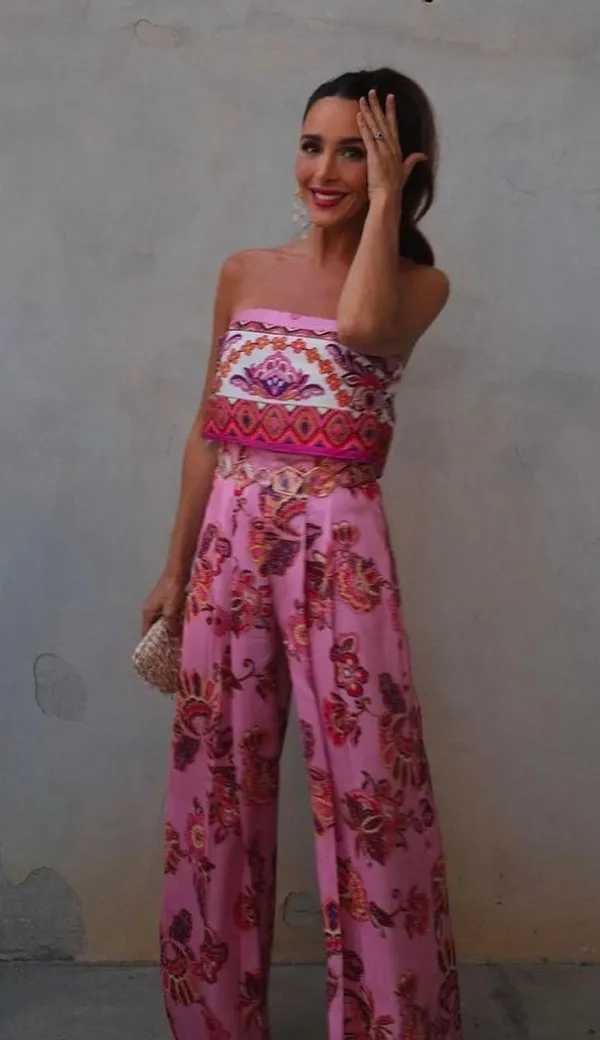 jumpsuit romper wide leg sleeveless boho floral summer vacation casual - Image 4