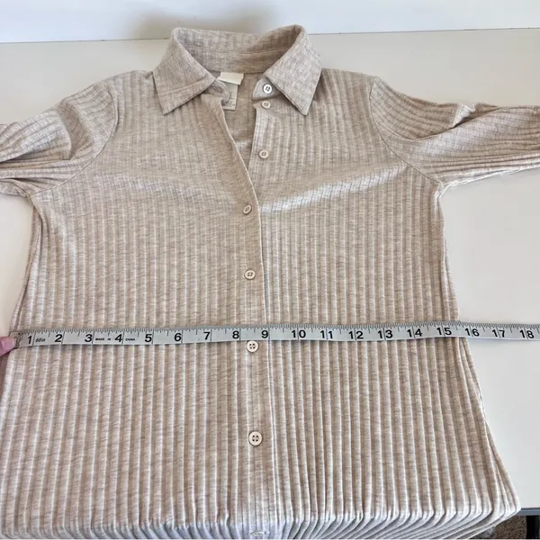 H&M Women's Ribbed Long Sleeve Sweater Dress - Image 9