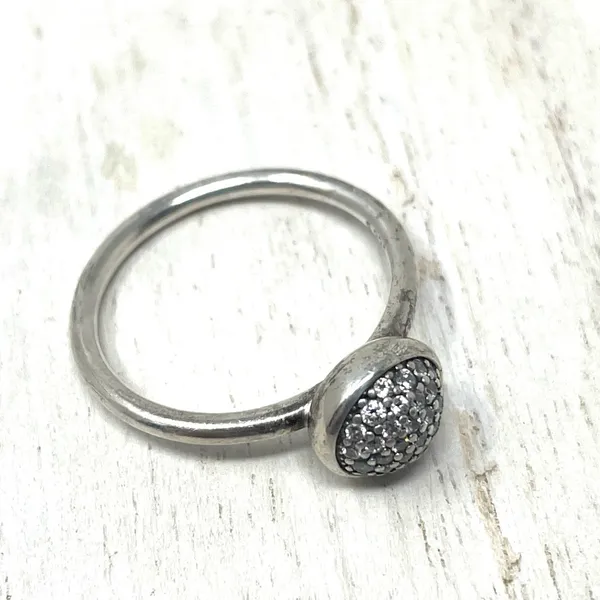 Pandora cluster dome ring, sterling silver, size 56 or 7.5 - Image 9
