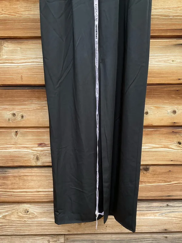 Mac Duggal Black Size 4 Feather Trim 1/4 Sleeve Long Column Gown Dress - Image 10