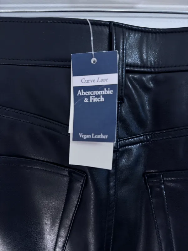 Abercrombie Curve Love Vegan Leather Pants - Image 4