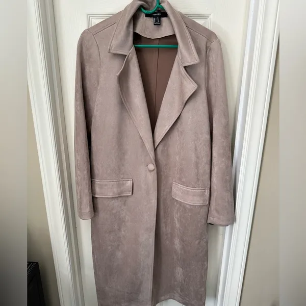 Forever 21 Dusty Pink Long Coat - Image 2