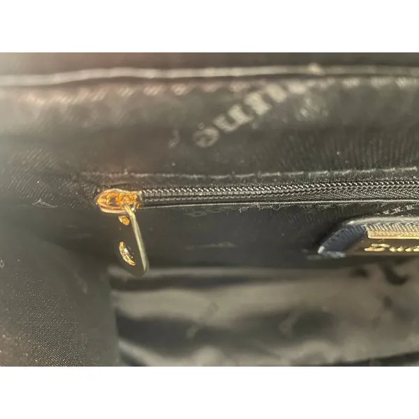 Dune London Navy Blue Structured Satchel Handbag Gold Hardware Women's Purse - Image 12